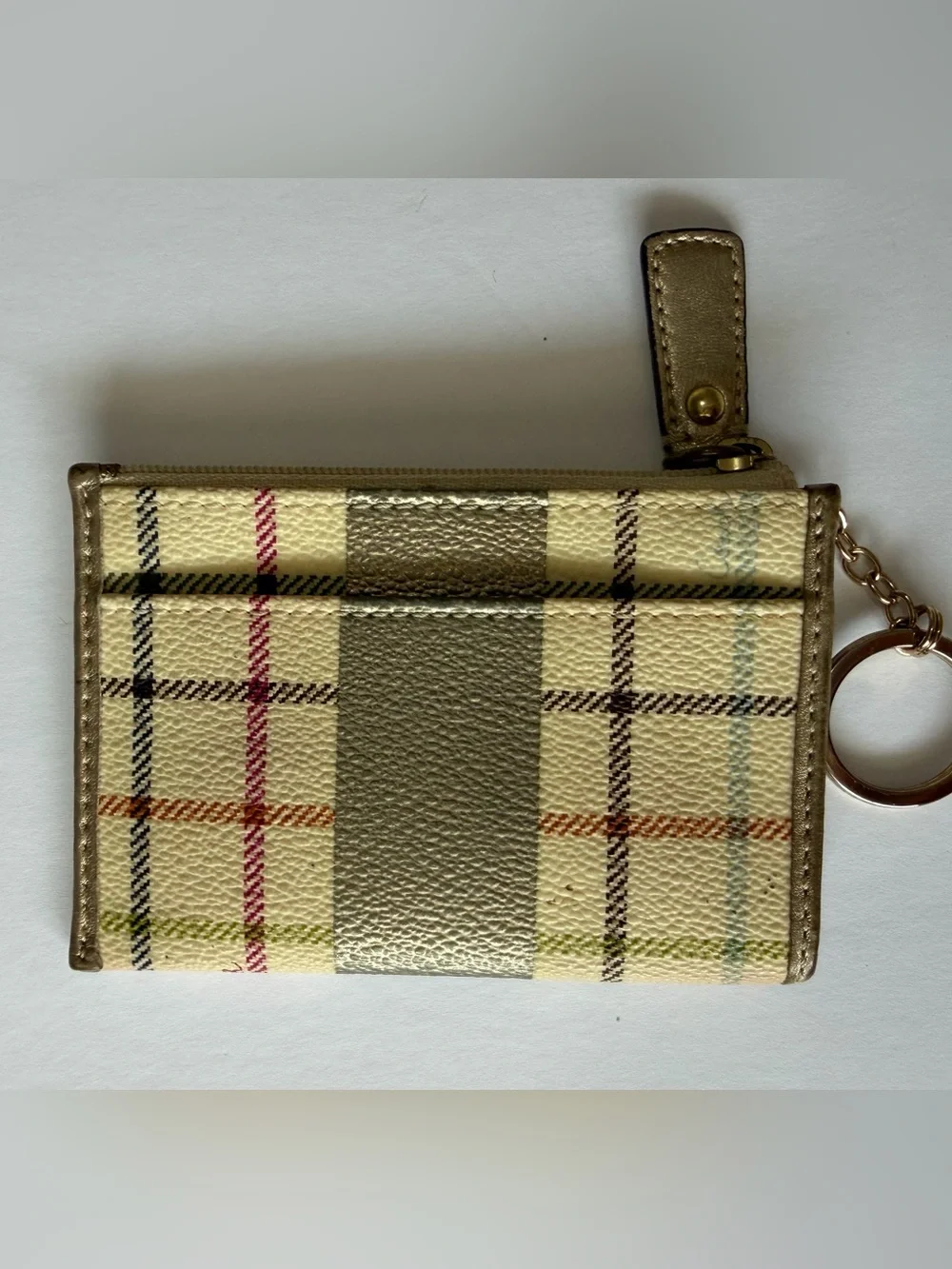 Vintage 2008 Coach 13040 Heritage Stripe Tattersall Plaid Satchel Wallet 3PC Set